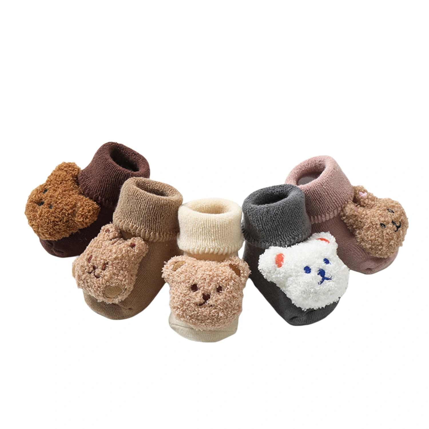 Baby Cartoon Socks Slipper Socks Kids Newborn Warm Thick Grip Socks