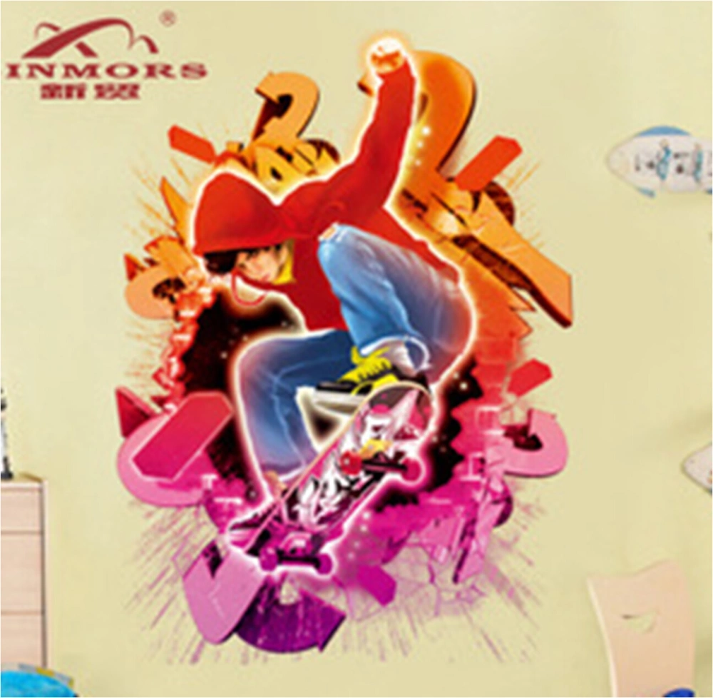 Wallpaper Waterproof Skateboard Teenager Breaking Wall Sticker