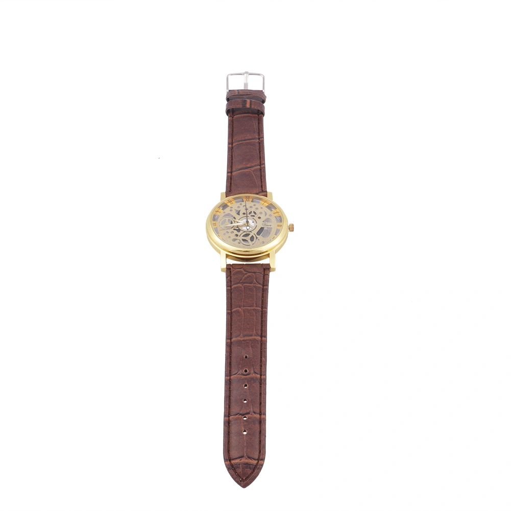 Men Wristwatch Mechanical Skeleton Stainless Steel Watch Army Sport Watches