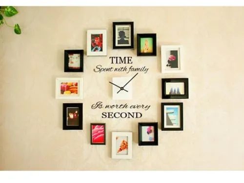 Time Spent with Family Is Worth Every Second Wall Sticker for Home Decoration