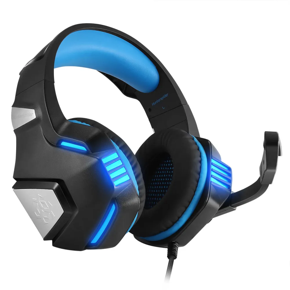 LED Headband Luminous Gaming Headset Surround Bass Sound Headphones