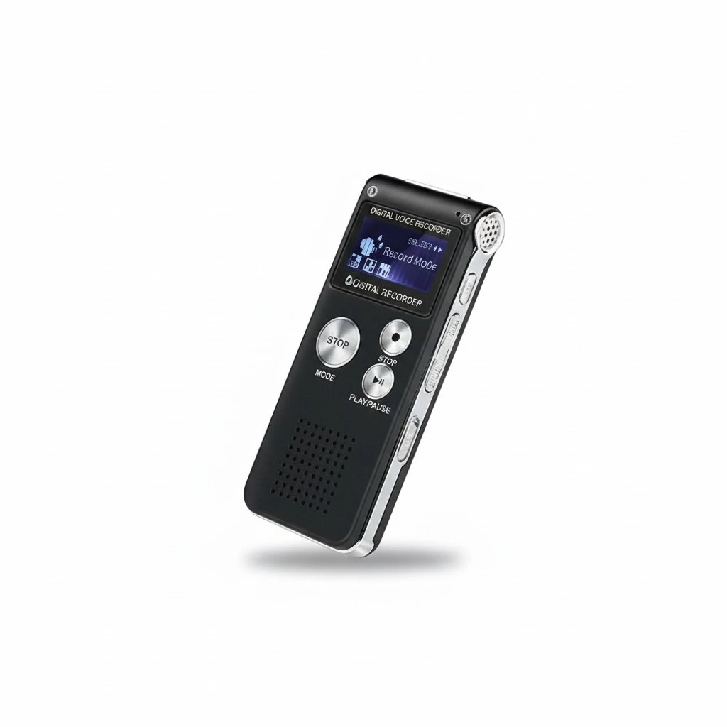 8GB Rechargeable Recorder Dictaphone, Digital Audio Voice Telephone
