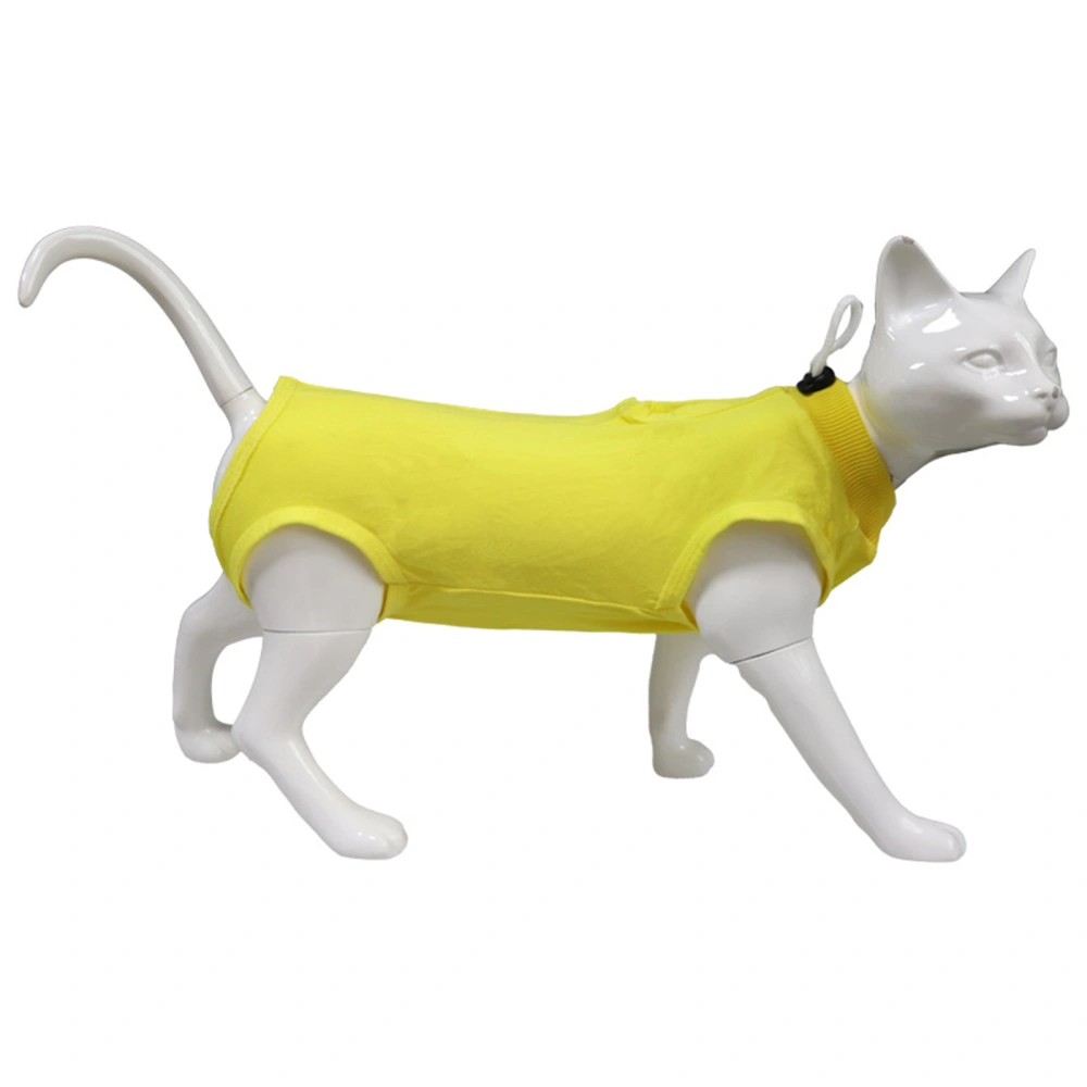 Anti-licking Pet Recovery Suit Soft Abdominal Wounds Shirt for Cats