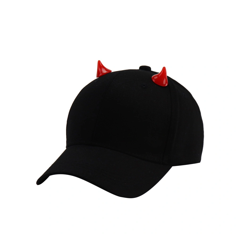 Women Men Halloween Baseball Cap, Devil/Tusks Horns Fitness Hat