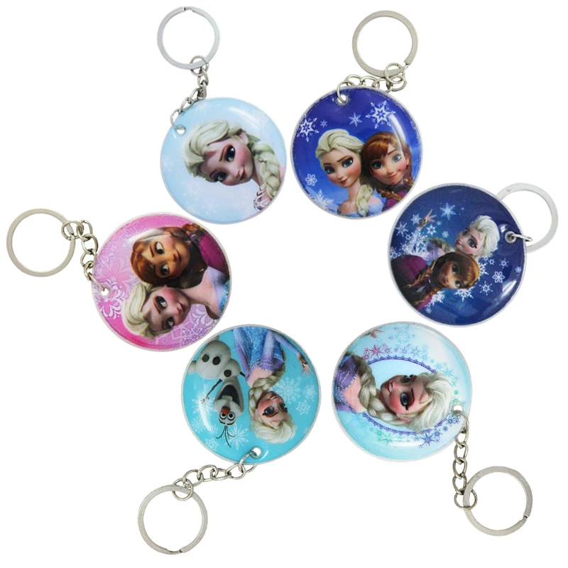 Fashion Princess Girl Pendant Keychain, Charm Cartoon Key Ring