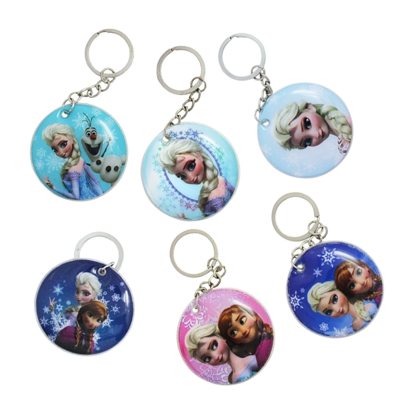 Fashion Princess Girl Pendant Keychain, Charm Cartoon Key Ring