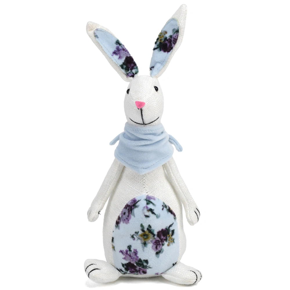 Easter Gnomes Rabbit Ornaments Simulation Straw Bunny Figurine