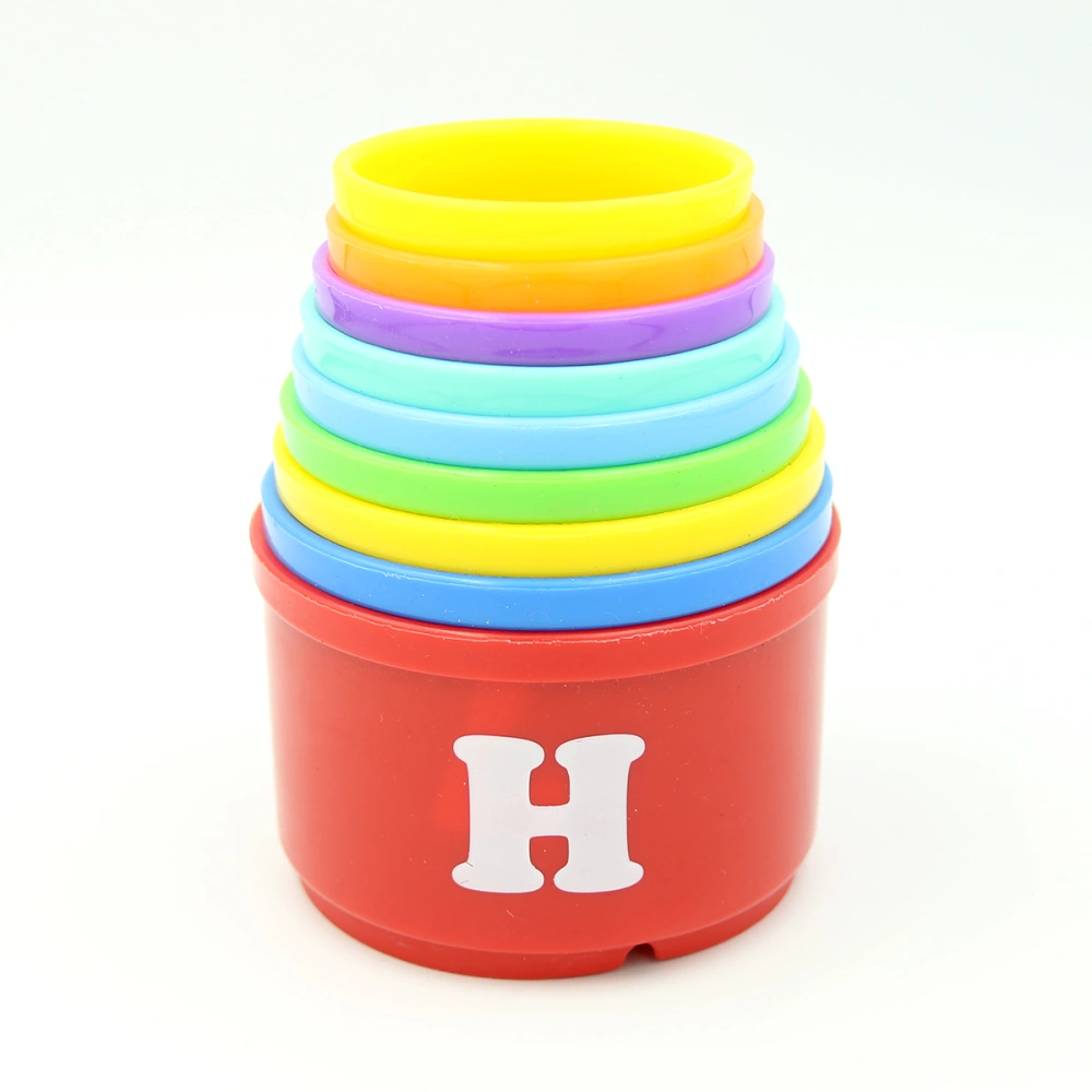 Infant Kids Toy, Play Learning Educational Letters Print Stacks Folding Cups