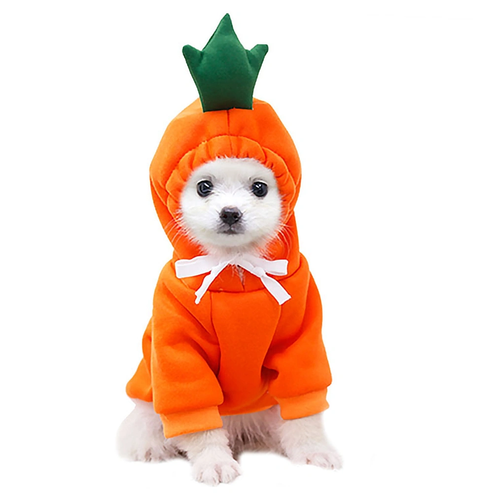 Dog Hooded Sweater, Fleece Clothes 3D Fruit Pattern Jumper Costumes