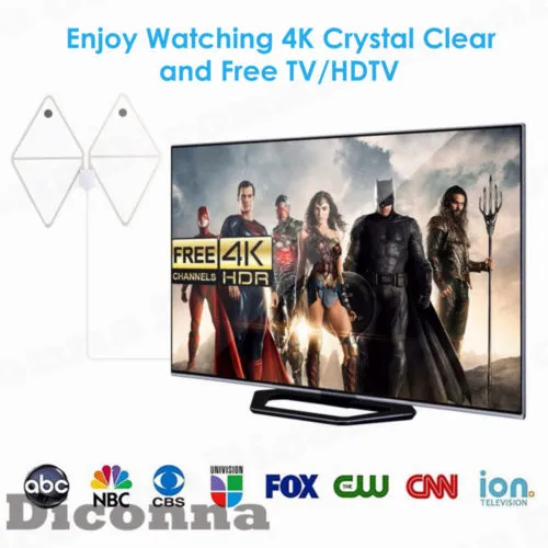 Antenna TV Digital HD 200 Mile Range Skywire TV 1080P 4K Coax Cable