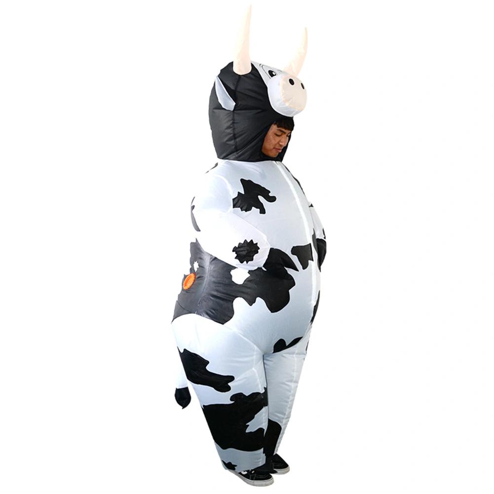 Halloween Cow Inflatable Adult Clothes, Fancy Party Cosplay Doll Props