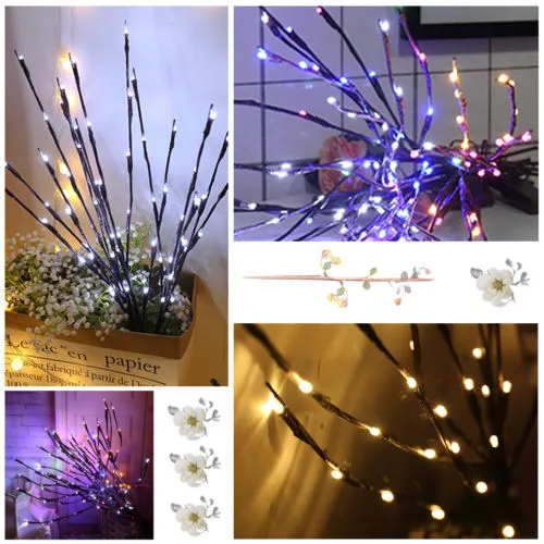 Decorative String Lights, DIY Branch Shape Fairy Lights Outdoor Lamp