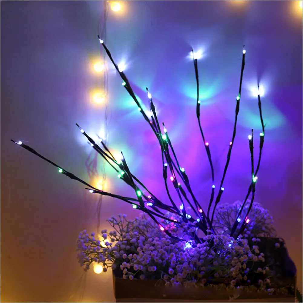 Decorative String Lights, DIY Branch Shape Fairy Lights Outdoor Lamp