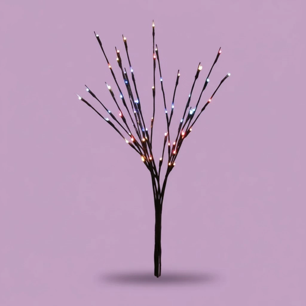Decorative String Lights, DIY Branch Shape Fairy Lights Outdoor Lamp