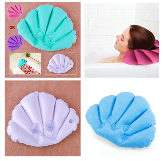 Waterproof Home Bath Pillow, Inflatable Spa Neck Protector