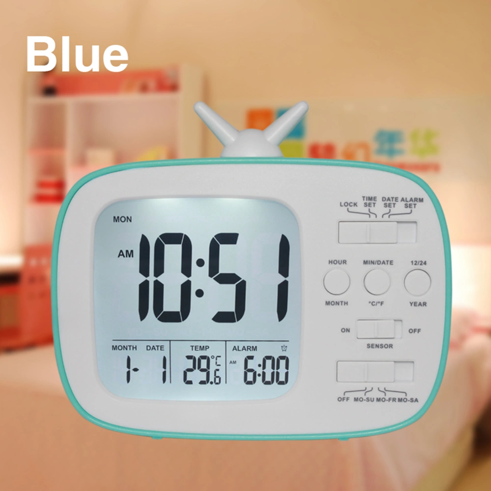 Sensitive Smart Clock Sleep Timer, LCD Electronic Digital Thermometer