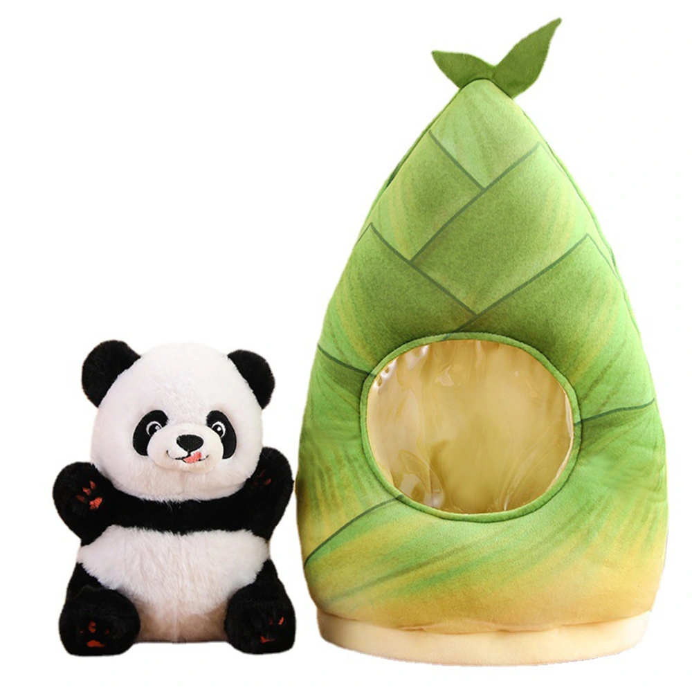 Panda Bear Stuffed Animal Plush Doll with Bamboo Backpack Gifts