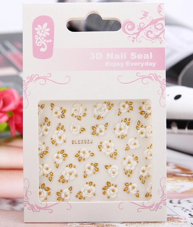 3D Nail Art Decoration Multicolor Stylish Paste Applique Nail Paillette
