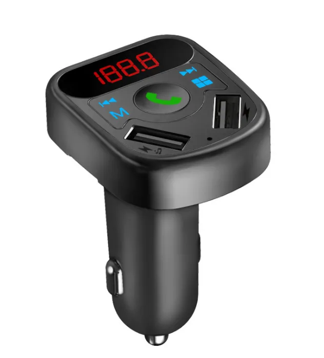 Car Bluetooth MP3 Player Cigar Plug FM Transmitter Kit with USB Port