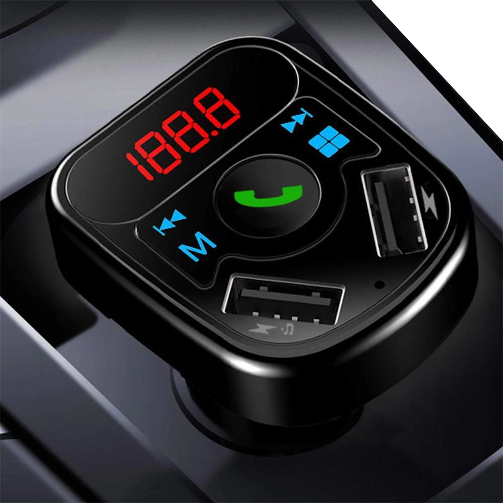 Car Bluetooth MP3 Player Cigar Plug FM Transmitter Kit with USB Port