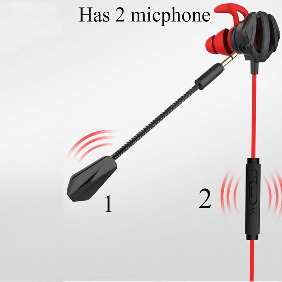 Gaming Earphone for Pubg PS4 CSGO, Games Headset with Mic Volume Control
