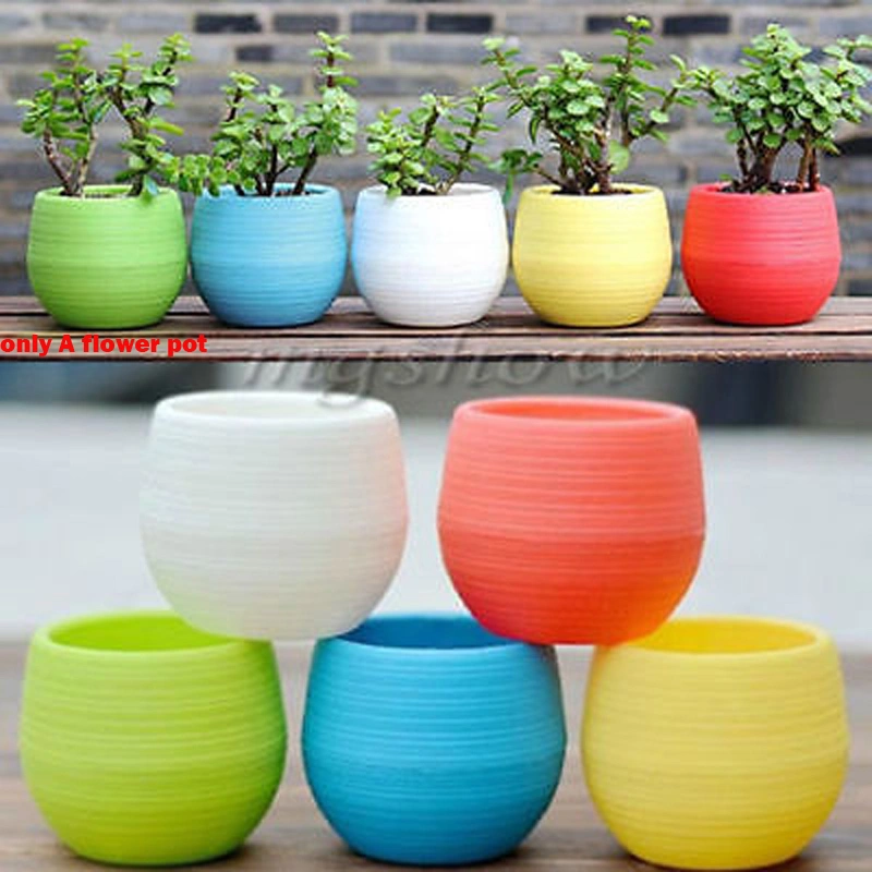 Lightweight Potted Tool Monochrome Fashion Cute Small Flower Pot