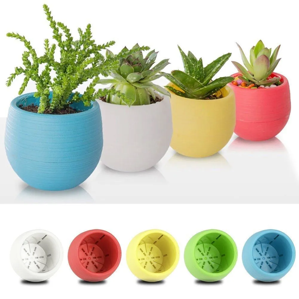 Lightweight Potted Tool Monochrome Fashion Cute Small Flower Pot