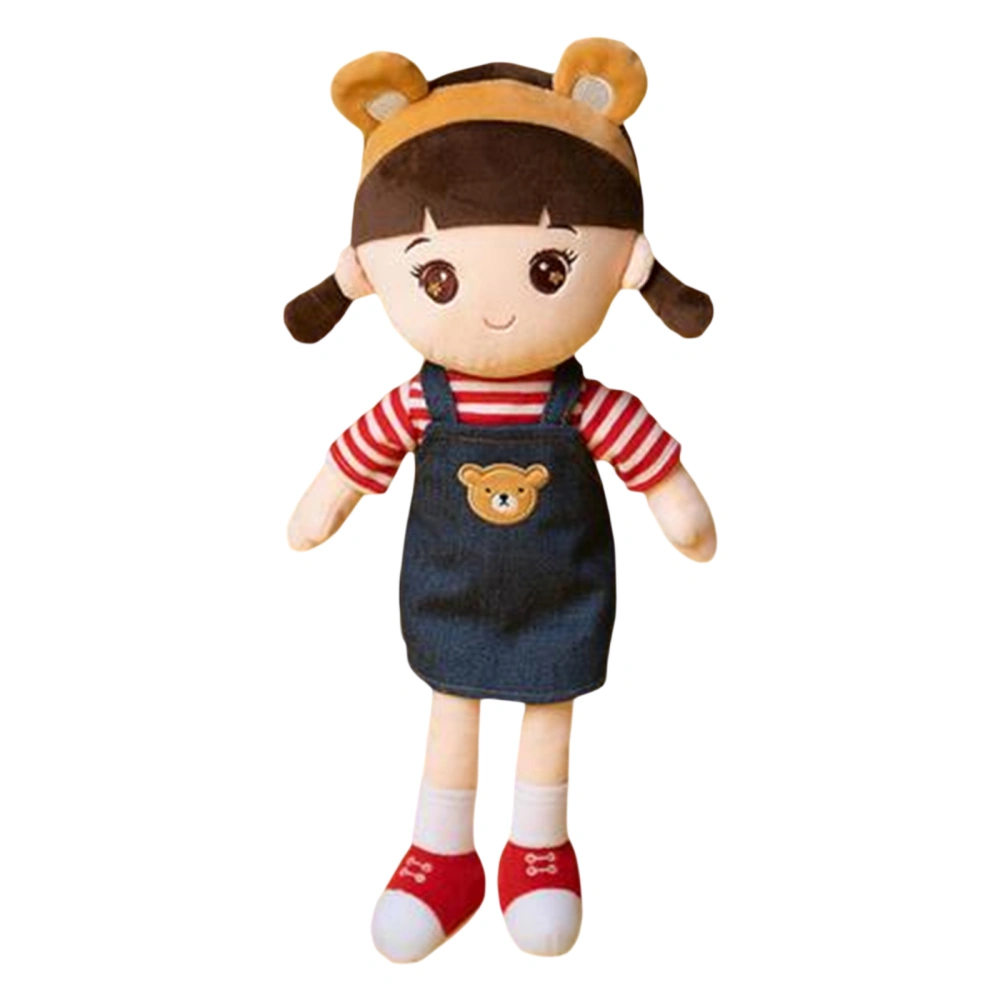 Cartoon Girl/Boy Plush Doll, Cute Soft Stuffed Toy Birthday Gift