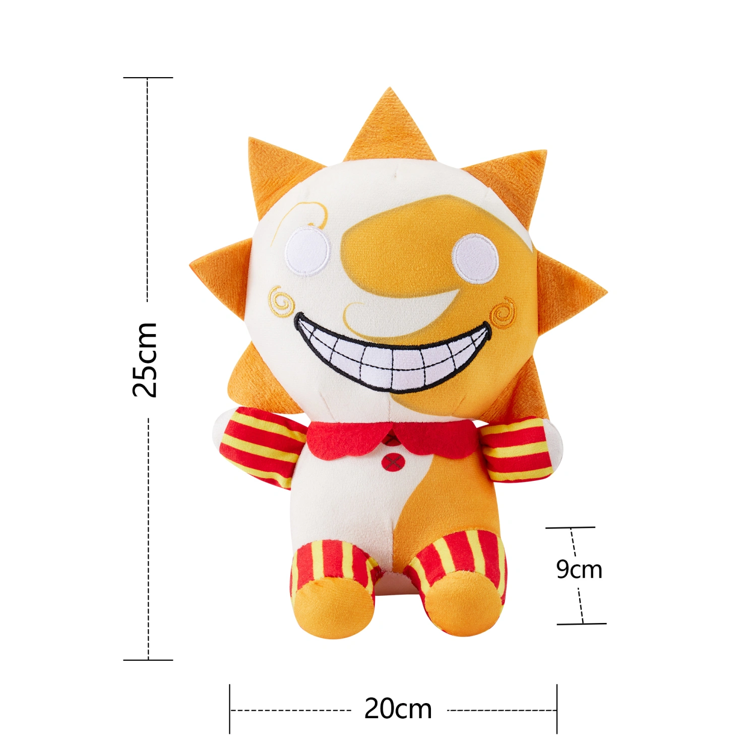 Cartoon Clown/Sun Plush Toy, Kids Adults Ultra Soft Stuffed Plush Toy
