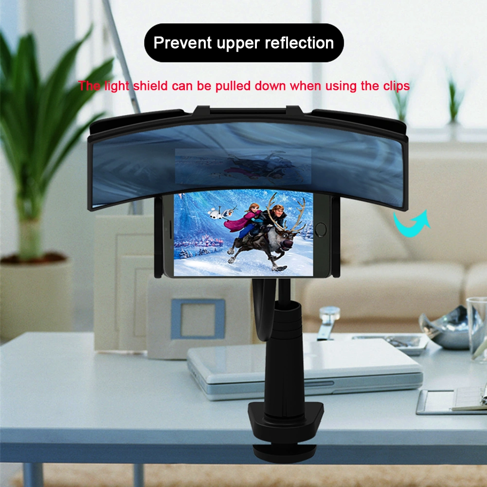 Phone Screen Amplifier, Multi-Function Lazy Bracket Phone Holder