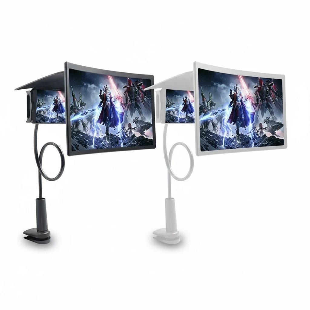 Phone Screen Amplifier, Multi-Function Lazy Bracket Phone Holder