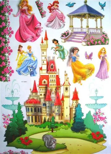 Princess Castle Fairy Wall Decals Wall Stickers Decor Vinyl Art Mural