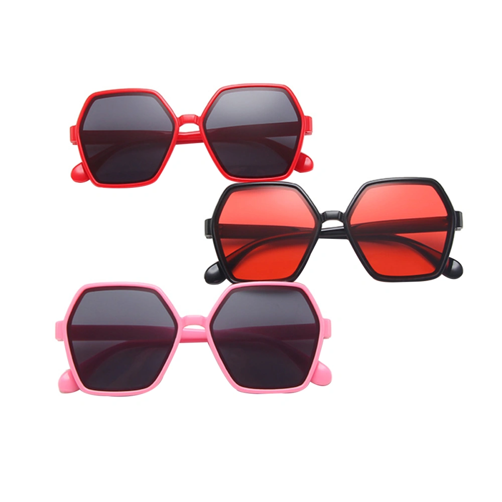 Unisex Boys Girls Sunglasses Geometric Shape Resistant UV Protection Sun Glasses