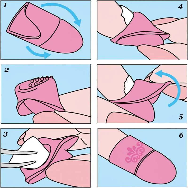 5Pcs Nail Soakers Pad Holder, UV Gel Polish Remover Caps Tips Tools