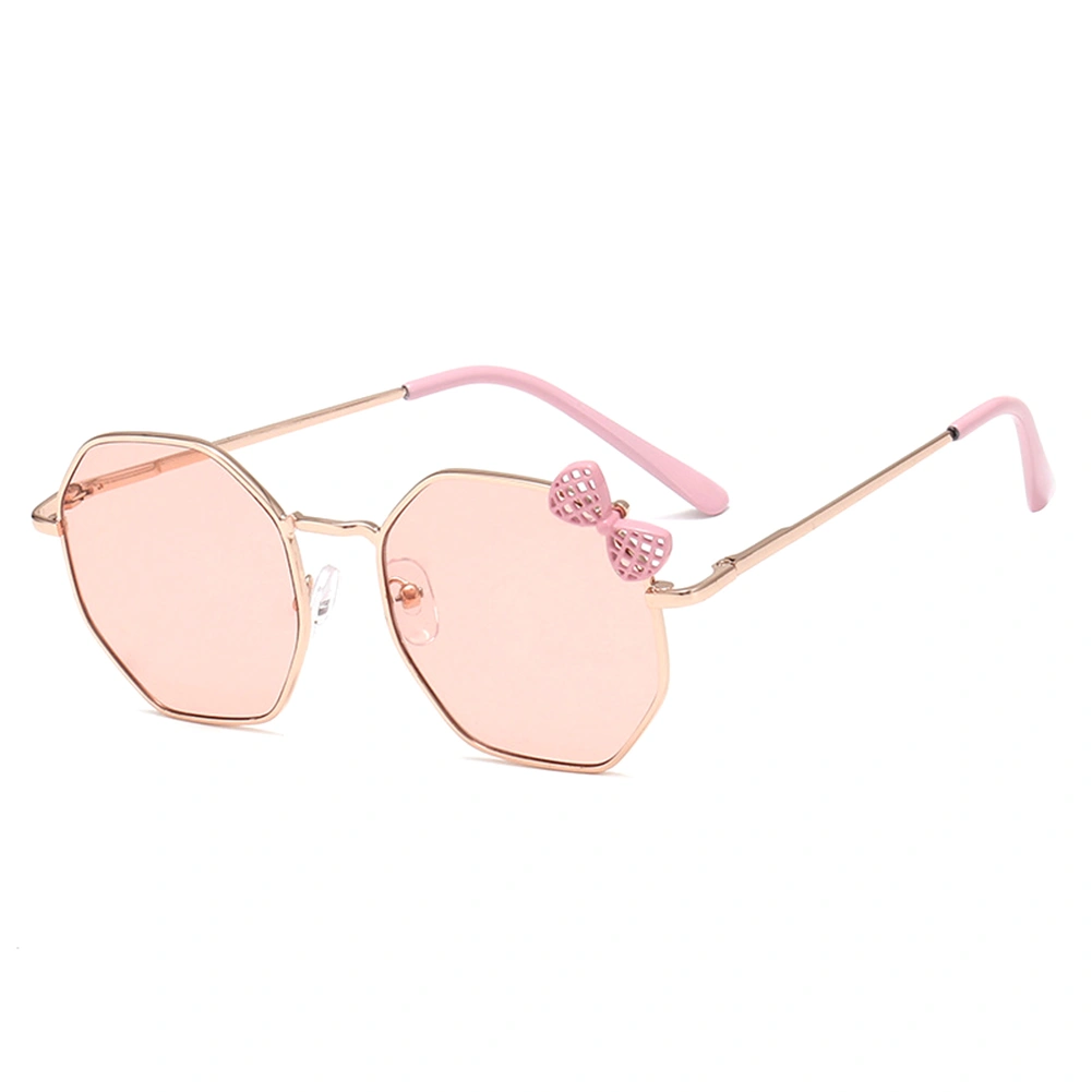 Kids Sunglasses Cute Hollow Bow Embellished Sunscreen Practical Sunglasses