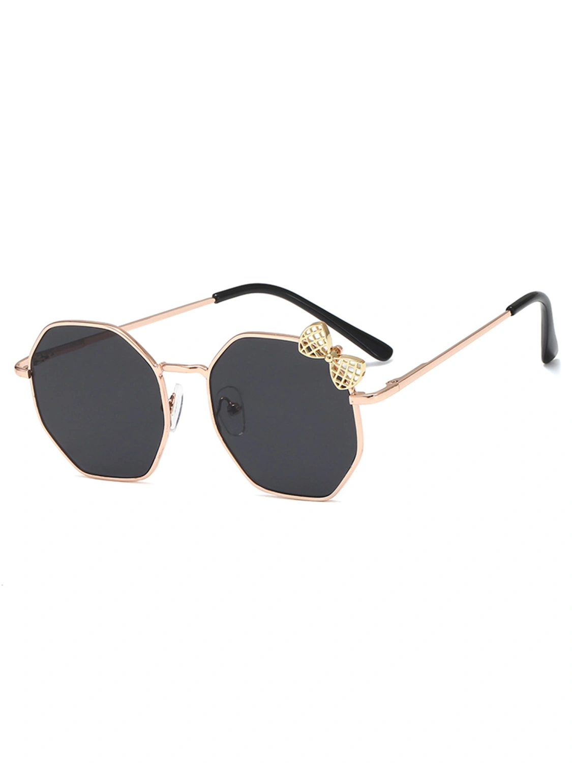 Kids Sunglasses Cute Hollow Bow Embellished Sunscreen Practical Sunglasses