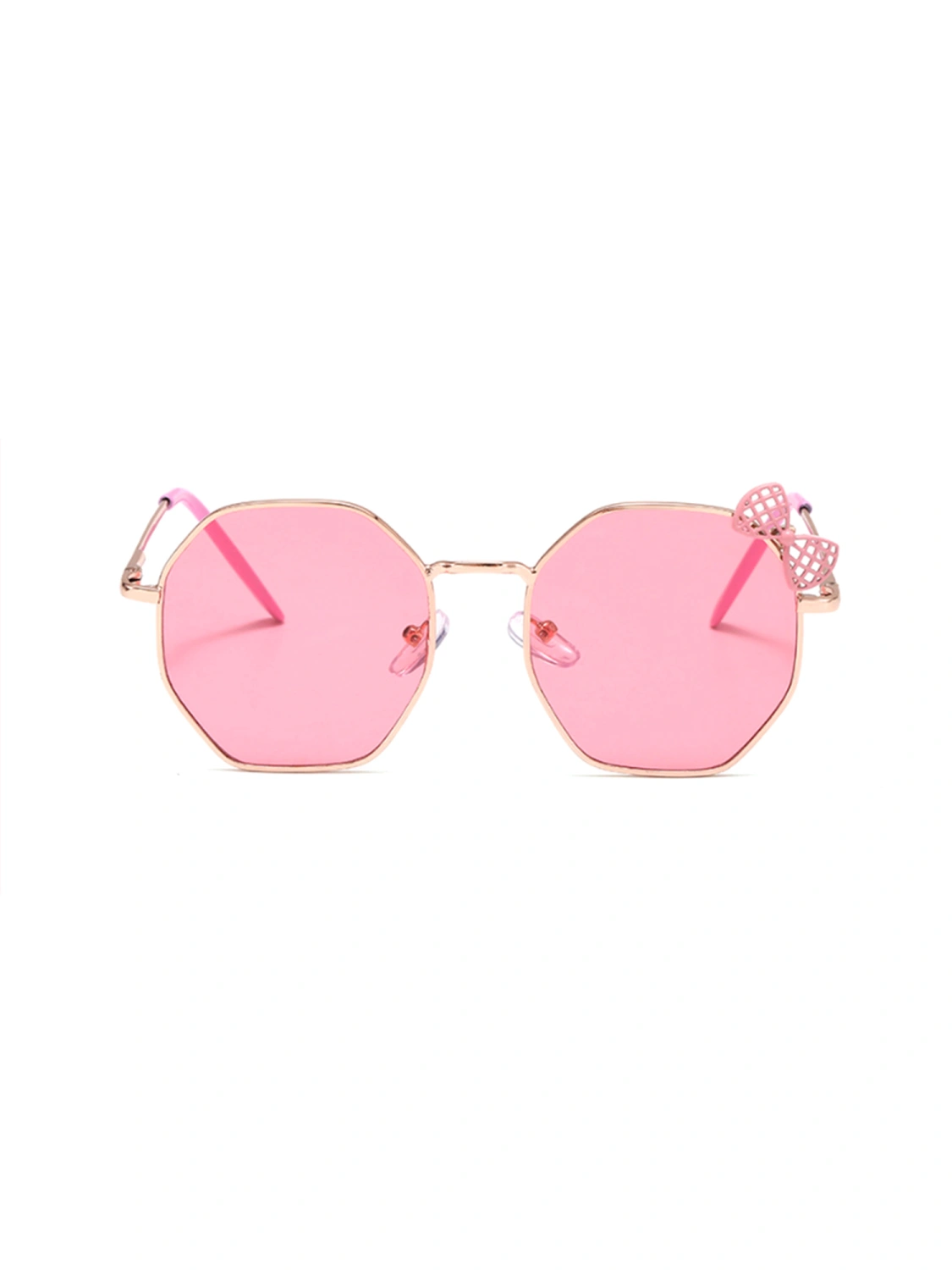 Kids Sunglasses Cute Hollow Bow Embellished Sunscreen Practical Sunglasses