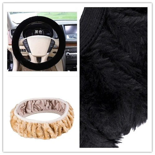 Car Steering Wheel Cover, Pearl Velvet Plush Cover for Car,In-car Decoration