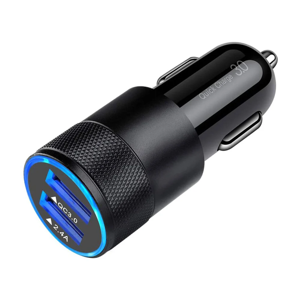 Quick Charge 3.0 2.4A Dual USB Rapid Car Charger Adapter Device