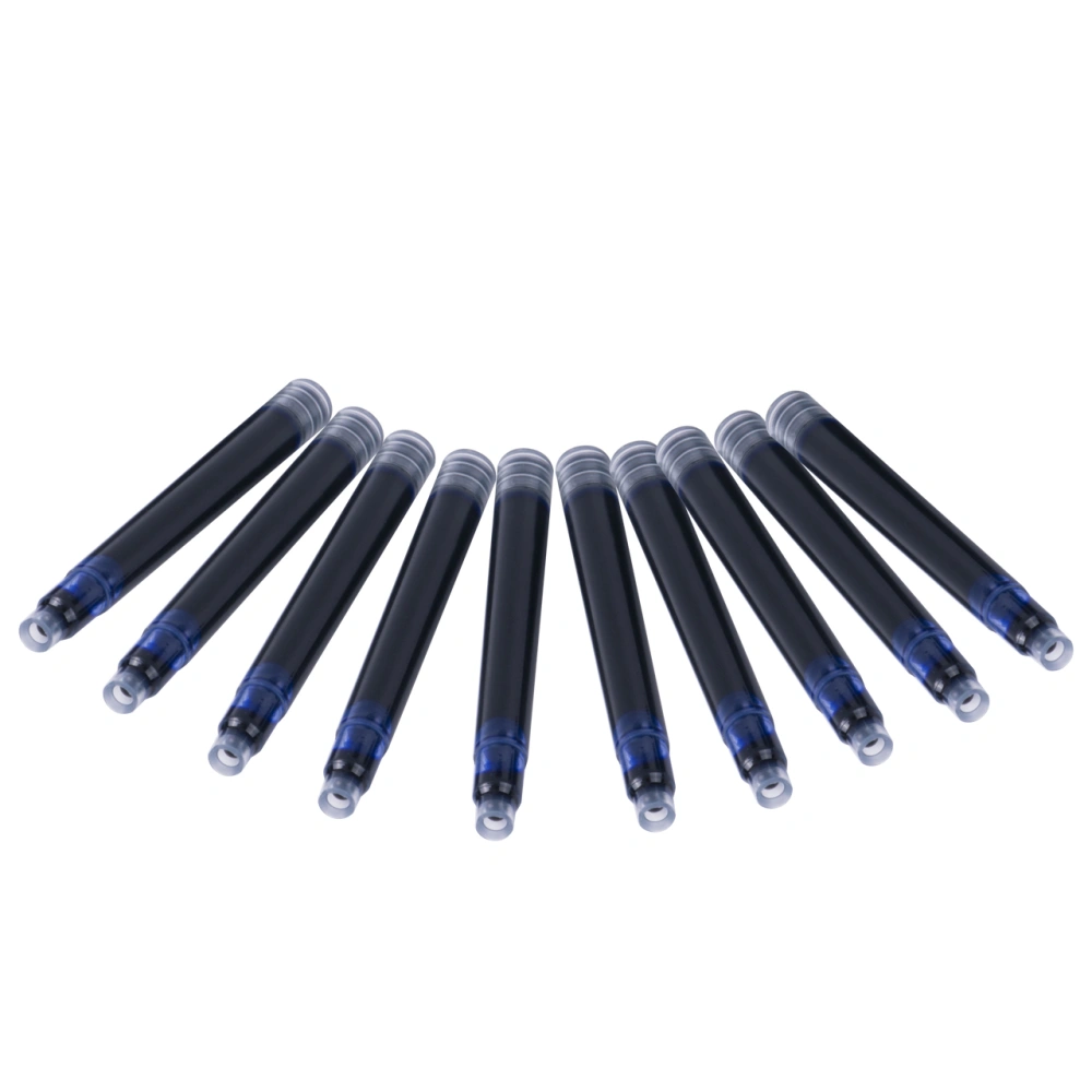 10 PCS Package Portable Disposable Blue/Black Fountain Pen Ink