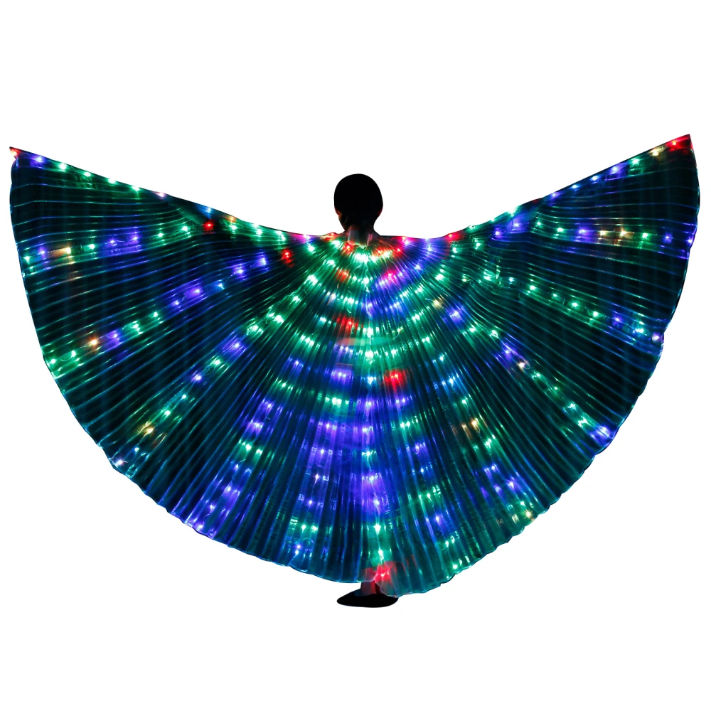 Adults and Kids Colorful LED Wings with Telescopic Stick (Or Not)