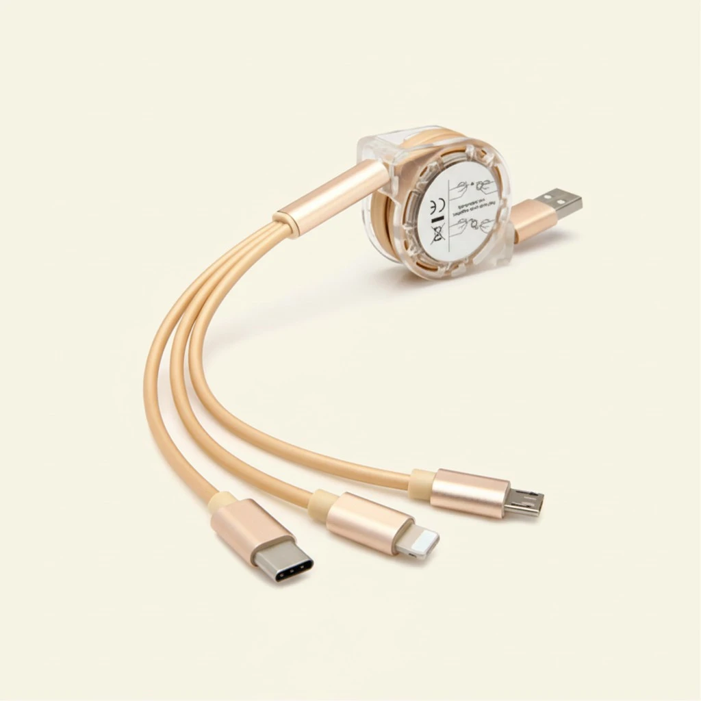 Heat Resistant Charging Wire, Retractable Telescopic Bright Color Data Cable