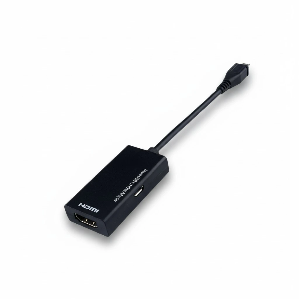 Micro USB to HDMI HD Adapter, Male to Female 1080P HD HDMI Audio Video Cable