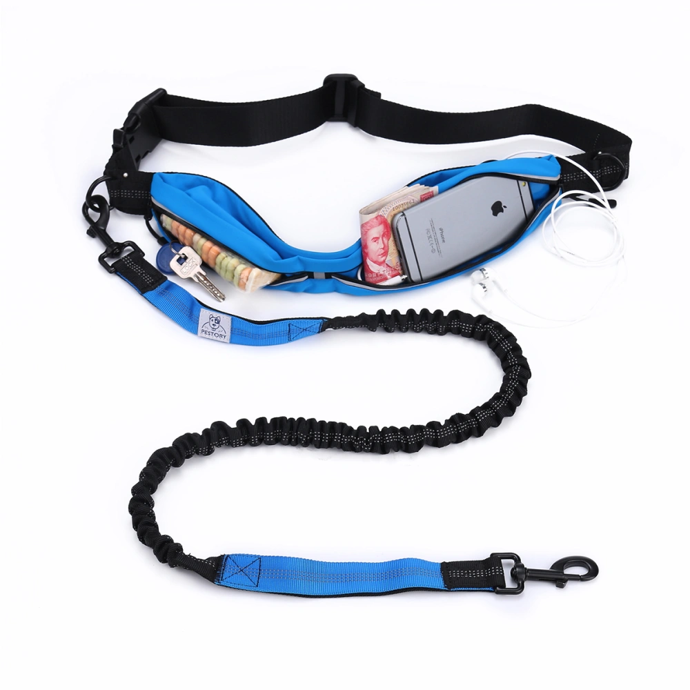 Men Adjustable Waist Belt with Handsfree Dog Leash, Running Pet Leash Waist Belt