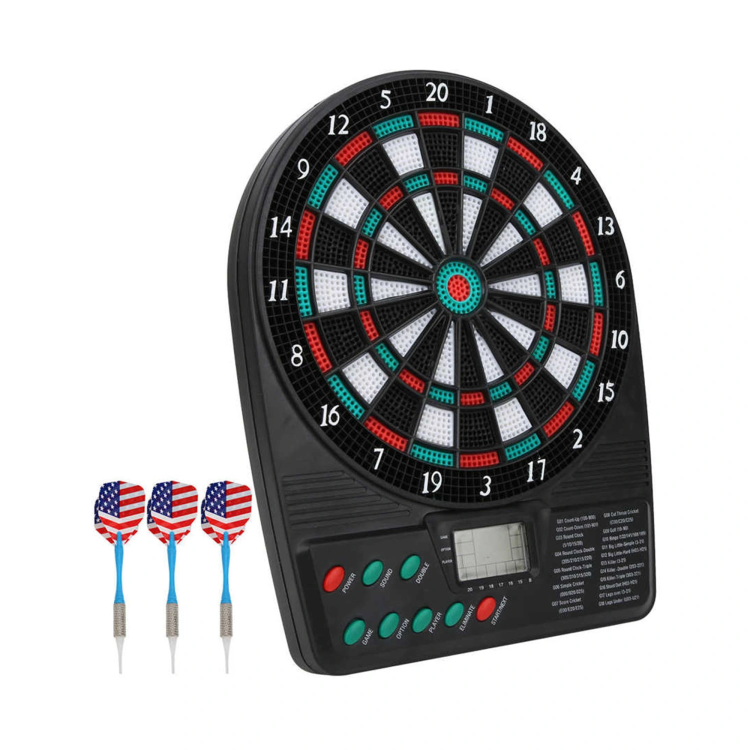 Electronic Dartboard Game Set, LCD Display Automatic Scoring Dart Plate