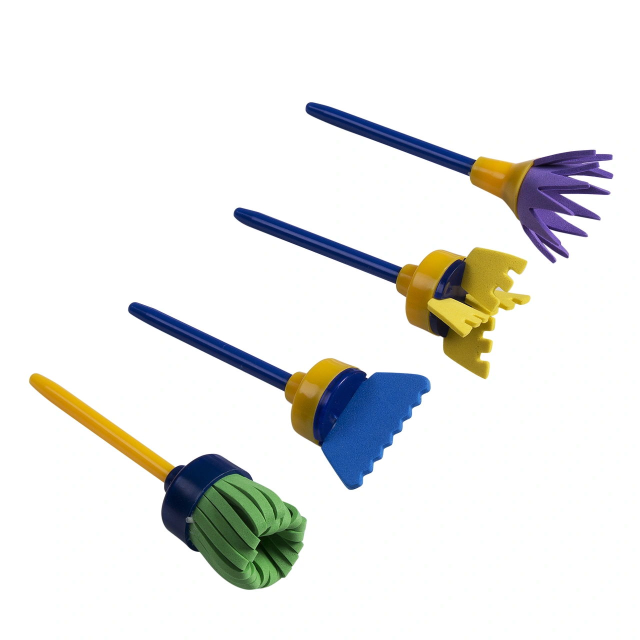 4 PCs Painting Sponge Brushes Set Kids Graffiti DIY Drawing Toys