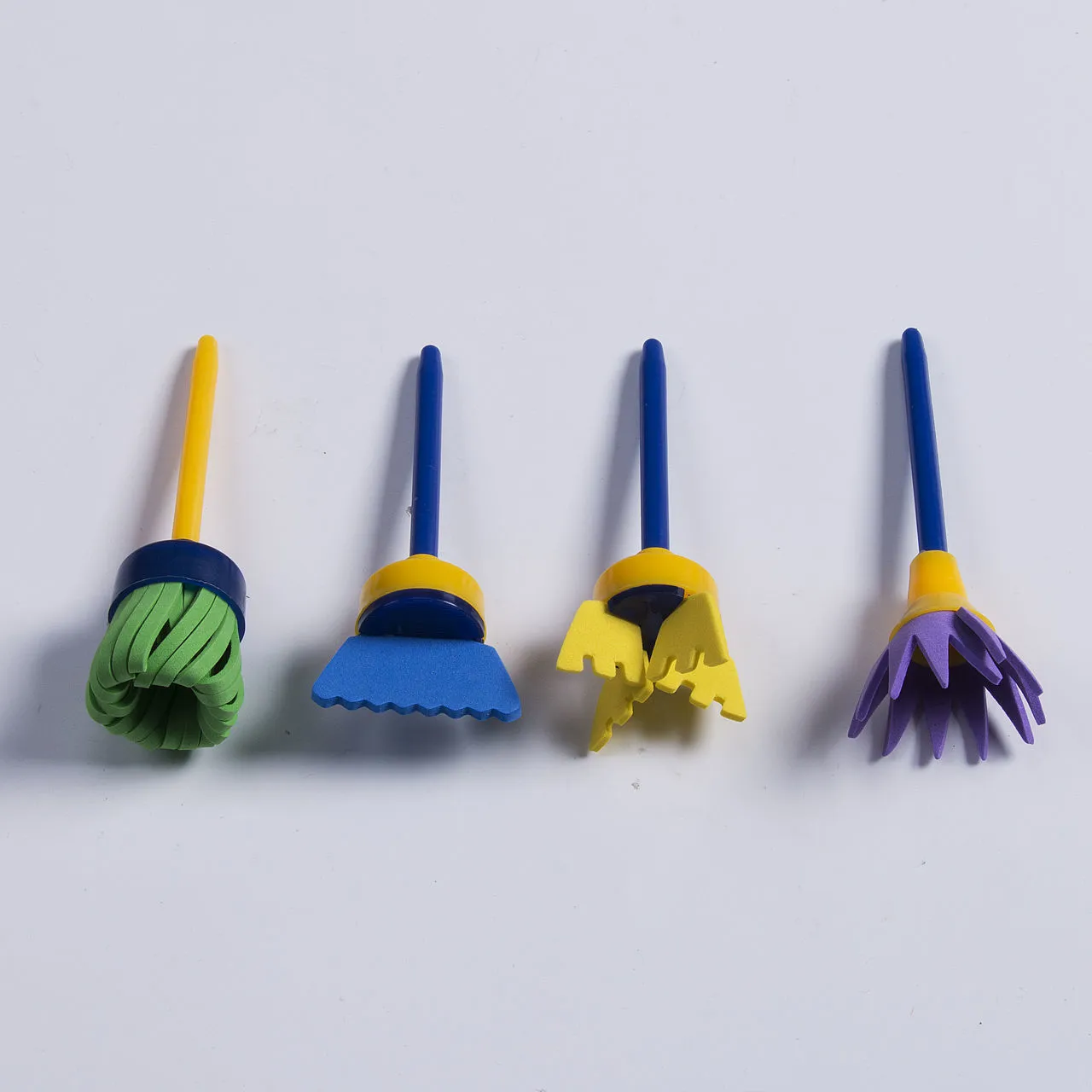 4 PCs Painting Sponge Brushes Set Kids Graffiti DIY Drawing Toys
