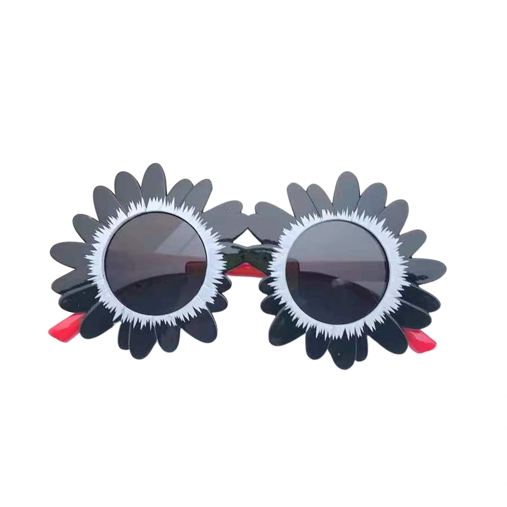 Baby Sunflower Sunglasses, Vintage Flower Round Frame Eyewear