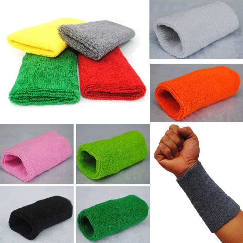 Unisex Cotton Wristbands Moisture Wicking Hand Protection Band for Basketball