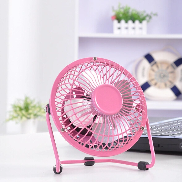 Desk Fans, 4-Blade DC USB Cable Cooling Air Cooler, Portable 360°Rotation Fan